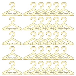 Unique Bargains Mini Acrylic Coat Hangers Earring Hangers 30 Pcs - 1 of 4