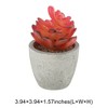 Unique Bargains Artificial Plants New Lotus in Mini Pulp 2.76"x2.76"x4.53" 1 Pc - 3 of 4