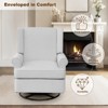 Swivel Glider Rocking Recliner, Nursery Glider Chair, Soothing Rocking Motion, Nursery Breastfeeding Maternity Chair for Living Room, Office - 4 of 4
