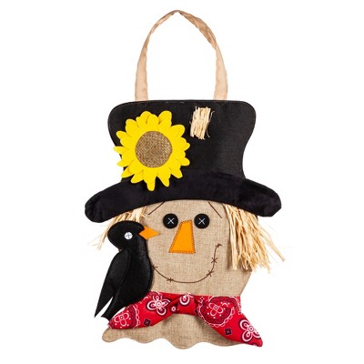 Mr. Scarecrow Door Décor, 13.50x17.50"H