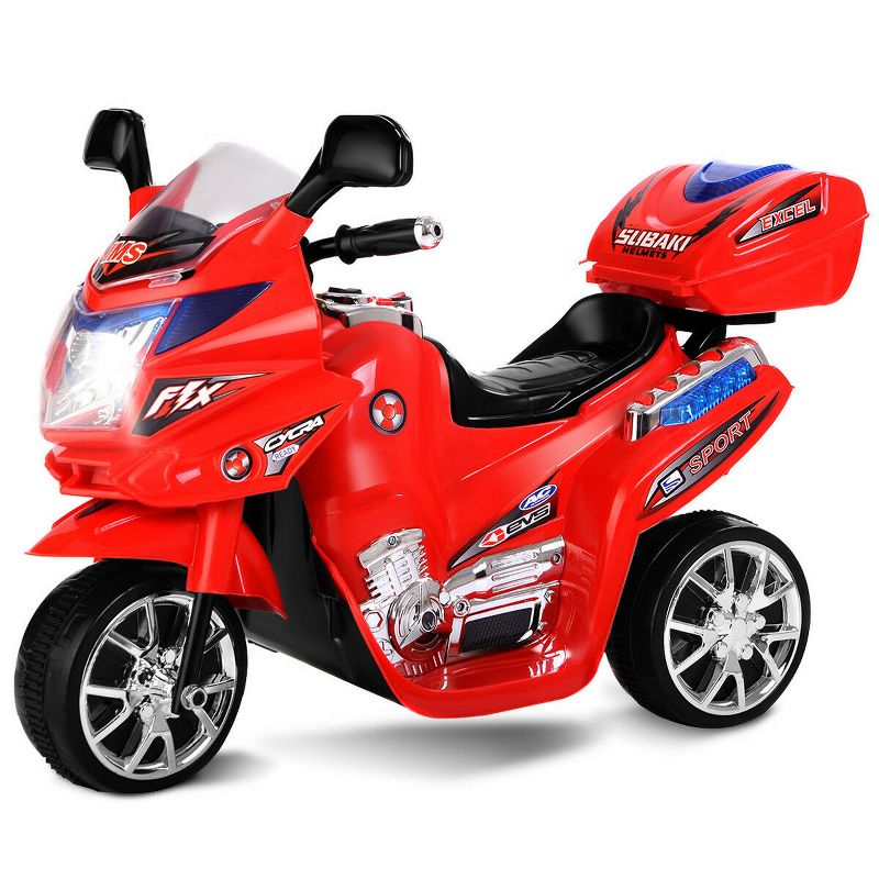 Costway 3 Wheel Kids Ride On Motorcycle 6V Battery Powered Electric Toy Power Bicycle, 5 of 11