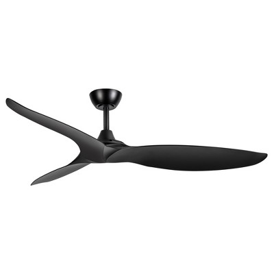 Airsurfer 56" 3-blade Downrod Mount Ceiling Fan without Lights and Remote Control