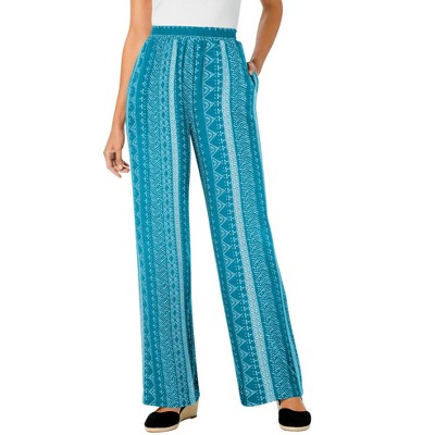 Woman Within Women's Plus Size Petite Pull-On Elastic Waist Soft Pants