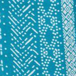 turq blue batik stripe