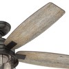 Hunter Fans 52" Coral Bay Lighted Ceiling Fan Noble Bronze with Barnwood Blades, Damp Rated, Remote Control Included - 3 of 4