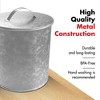 Amici Home Newport Collection Galvanized Metal Storage Canister, Food Safe - 3 of 4