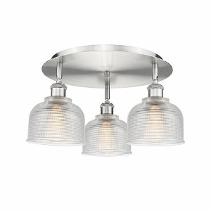 Dayton - 3 Light Flush Mount In Industrial Style-9 Inches Tall and 17.25 Inches Wide - 1 of 1