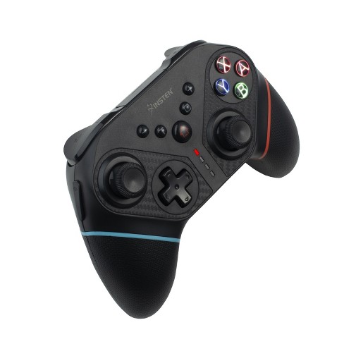 Insten Wireless Gaming Controller Compatible With Nintendo Switch, Switch Oled, Black With Rgb Lining Target