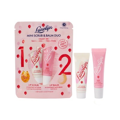 Lanolips 101 Ointment Strawberry Mini Lip Rituals Balm - 2ct – 0.21oz