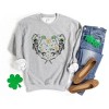 Simply Sage Market Women's Graphic Sweatshirt Skeleton St. Patrick's Heart - 3 of 4