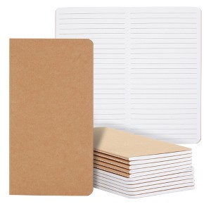 Paper Junkie 12 Pack Kraft Journals for Travelers, Lined Pocket Notebook, H5 Size, Blank Soft Cover, 40 Sheets, 4 x 8 In - 1 of 4
