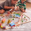 Joyfy 110PCS Wooden Train Set – Toy Train with Tracks for Kids Ages 3-8, Railway Playset with Trains, Cars, Helicopter, Birthday Gift for Boys Girls - 4 of 4