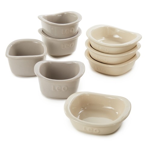 Berghoff Balance 8pc Stone Square Ramekin Set : Target