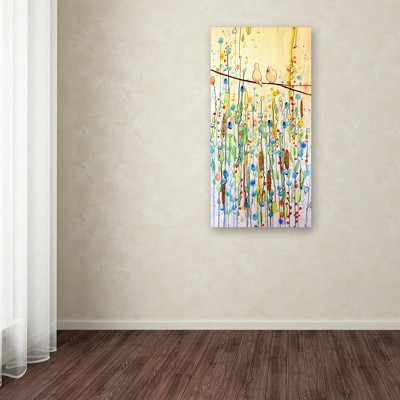 Sylvie Demers Abstract Birds on Branch Canvas Art