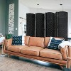 FDW Elegant Room Divider Woven Screen Divider 4/6/8 Panel 6ft Indoor Wall Divider Folding Privacy Screen with Natural Fibers - 2 of 4