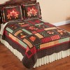 Collections Etc Seasonal Autumn Leaf Patchwork Design Quilt - 2 of 3
