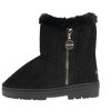 bebe Girl's Trendy Winter Boots, Kid's Boots with Zipper Detail for Little Kid/Big Kid - 3 of 4