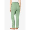 Woman Within Plus Size 7-Day Embroidered Straight-Leg Knit Pant - 3 of 4