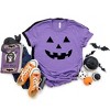 Simply Sage Market Women's Pumpkin Face Short Sleeve Graphic Tee - 3 of 4