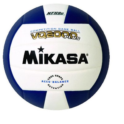 Mikasa VQ 2000 NFHS Volleyball, Navy Blue/White