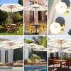 Yescom 9 Ft Wooden Pole Patio Umbrella - 3 of 4