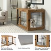 PETMAKER Furniture-Style Dog Crate with Double Doors and Cushion (Natural) - 4 of 4