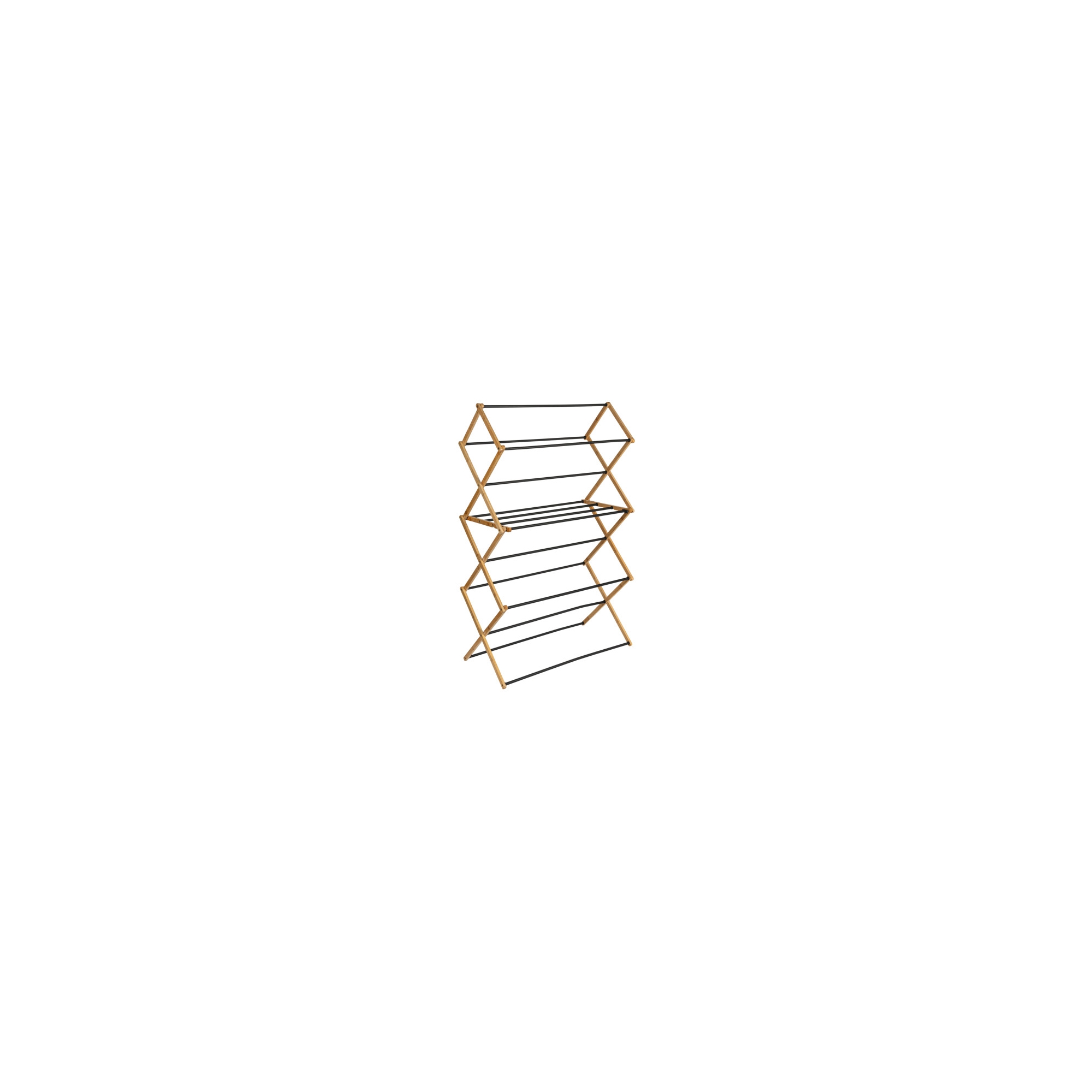 Household Essentials Bamboo Folding Clothes Drying Rack