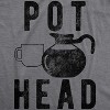 Womens Pot Head T Shirt Funny Coffee Sarcastic Cool Tee Caffeine Tee - Crazy Dog Women's T Shirt - image 2 of 4