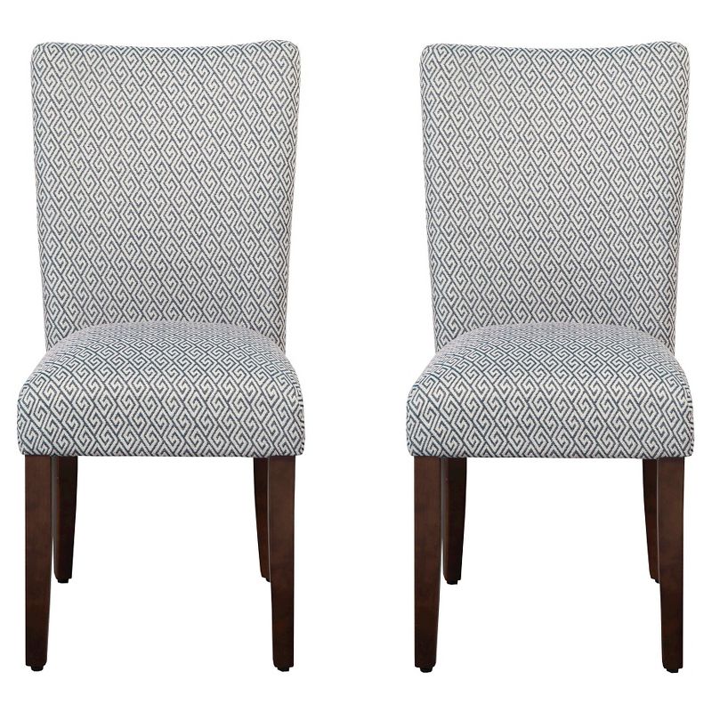 Set of 2 Parson Dining Chair Wood/Navy Key - HomePop, 1 of 7