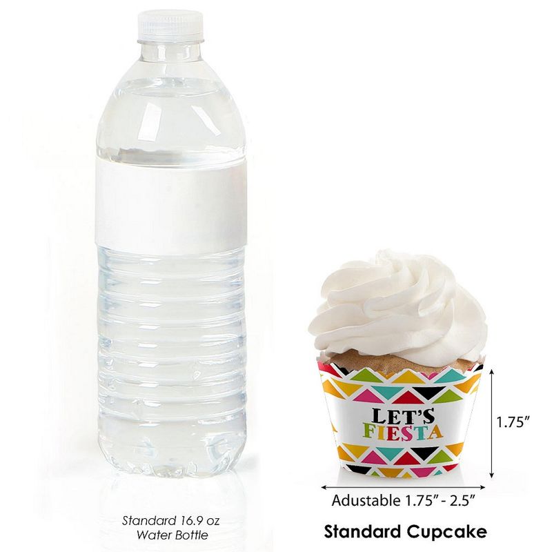 Big Dot of Happiness Let's Fiesta - Fiesta Party Decorations - Party Cupcake Wrappers - Set of 12, 3 of 6