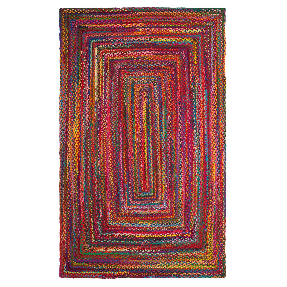 Red Swirl Woven Accent Rug 4'x6' - Safavieh