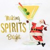 28.0 Inch Making Spirits Bright Kitchen 100% Cotton Martini Kitchen Towel - 2 of 3