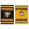 Embossed Suede, Pittsburgh Penguins Double Sided Indoor Outdoor Decor 18" x 12.5" - image 2 of 4