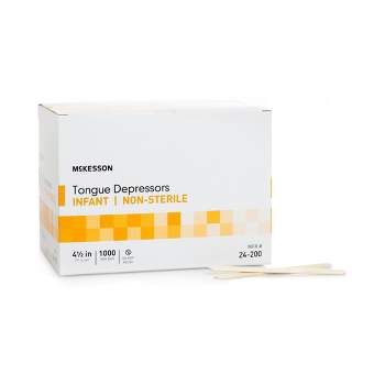 McKesson 6 Inch Length Wood Tongue Depressor Unflavored Sterile 24-202-S 1  Box 100/Box, 100 - King Soopers