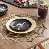 Faux Leather Charger Placemat - Threshold™: Black Spiderweb Design, Halloween Decor, 15"x15" Novelty Shape - 2 of 3