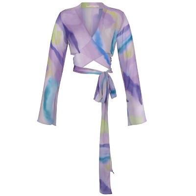 Women's Wo's Ada Sheer V-neck Top - Nelblu
