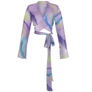 Women's Wo's Ada Sheer V-neck Top - Nelblu - 1 of 2