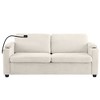 GlasFlength Seating Sets, Spacious Striped Sectional Sofa, Perfect for Social Gatherings, Beige, 72.8"*30.7"*33" - 2 of 4