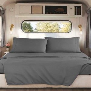 Nestl RV Queen Sheets, Super Soft 4PC Microfiber Sheet Set for Camper, Short Queen Sheets - 1 of 4