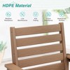 Arceso 18 Inch Outdoor Dining Chair Set of 2, HDPE Weather Patio Dining Chairs, Heavy Duty Outdoor Chairs with Armrest - 4 of 4