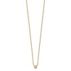 Chisel Stainless Steel Yellow IP-plated Glass Pendant on a Necklace 16" Cable Chain Necklace with a 2" Ext. - 2 of 4