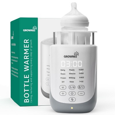 GROWNSY Nutri Bottle Warmer with Innovative Auto-Lift, 10-in-1 Baby Bottle Warmer, Retain Nutrients Milk Warmer for Breastmilk&Formula