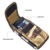 LUXMO Universal Nylon Phone Pouch with Card Slots – Fits iPhone 15 Plus / 14 Pro Max / Most 6.7" Phones – Tree Camo Holster - 2 of 4