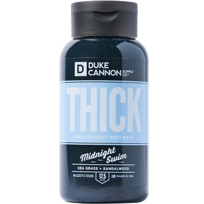 Image of Duke Cannon Midnight Swim THICK Body Wash - Sea Grass & Sandalwood Body Wash for Men - 17.5 fl. oz
