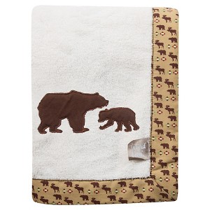 Trend Lab Northwoods Bear Receiving Blanket