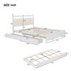 Queen Size Wooden Storage Platform Bed with 2 Big Drawers and Twin Size Trundle 4L - ModernLuxe - 4 of 4