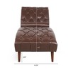 GDFStudio Wina 60.24'' Mid-Century Modern Faux Leather Upholstered Tufted Chaise Lounge - 4 of 4
