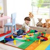 PICASSO-TILES 50 Pc Magnetic Tiles Race Track with 2 Racing Cars, Building Blocks, STEM Toy for Kids - 2 of 4