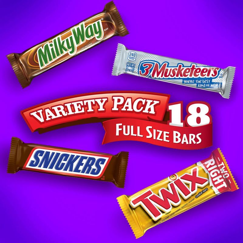 Snickers, Twix, Milky Way &#38; More Assorted Chocolate Candy Bars - 18ct, 6 of 10