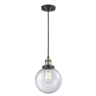 Beacon - 1 Light Cord Hung Mini Pendant In Industrial Style-11.5 Inches Tall and 8 Inches Wide